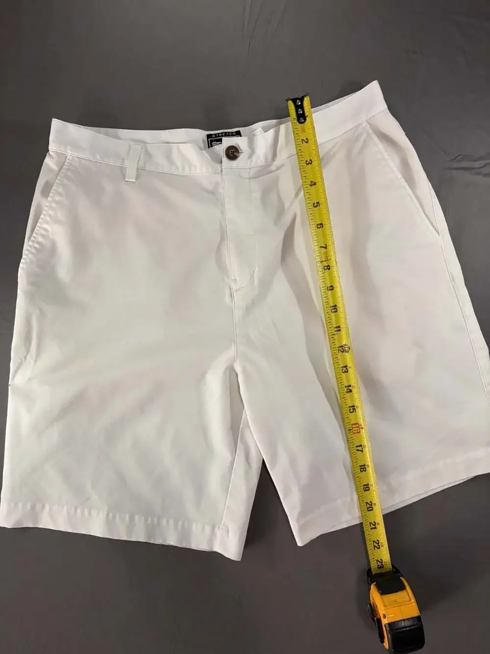 Adidas White Golf Stretch Shorts